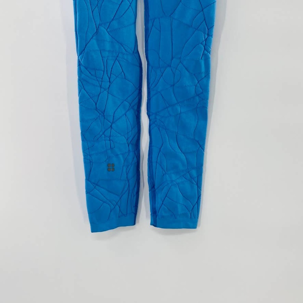Sweaty Betty Motion Jacquard 7/8 Workout Legging Regatta Blue NWT Size XS - Picture 9 of 12